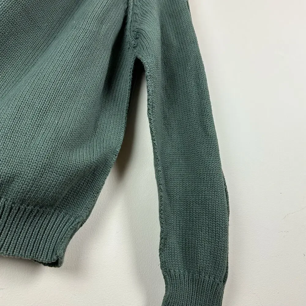 The Territory Ahead Cashmere Blend Henley Mock Neck Sweater Snap Reverse Mens XL